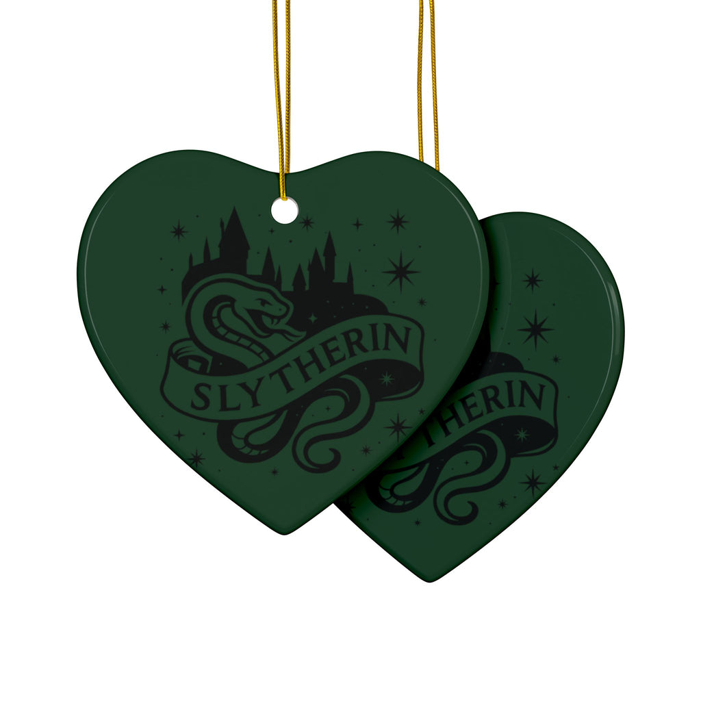 Hogwarts House Crest Ornaments Ceramic Ornament | Slytherin