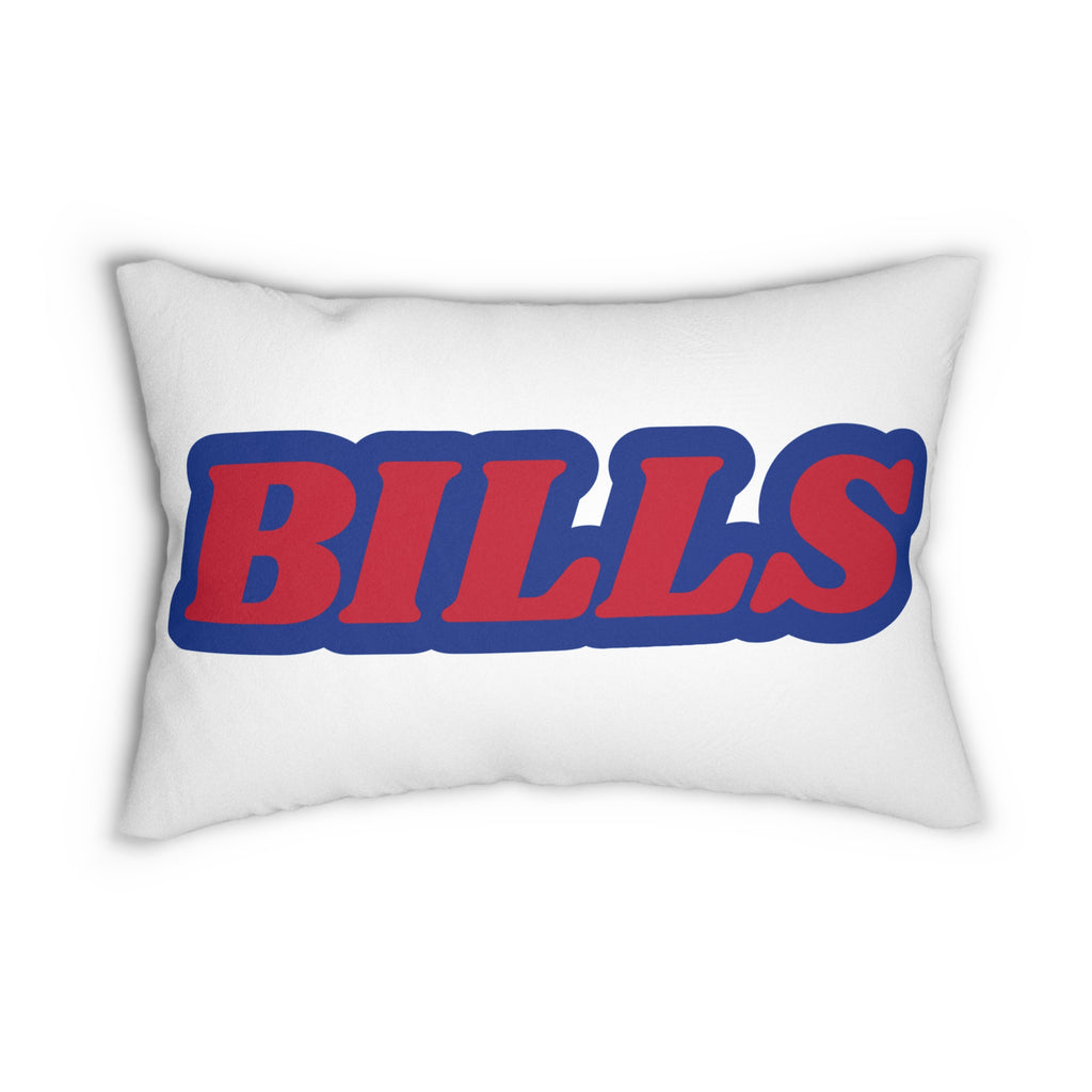 Bills Throw Pillow - Red & Blue Football Fan Cushion, Game Day Home Décor, Sports Gift, Sport Fan Gear, Game Day Decoration
