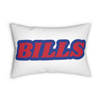 Bills Throw Pillow - Red & Blue Football Fan Cushion, Game Day Home Décor, Sports Gift, Sport Fan Gear, Game Day Decoration