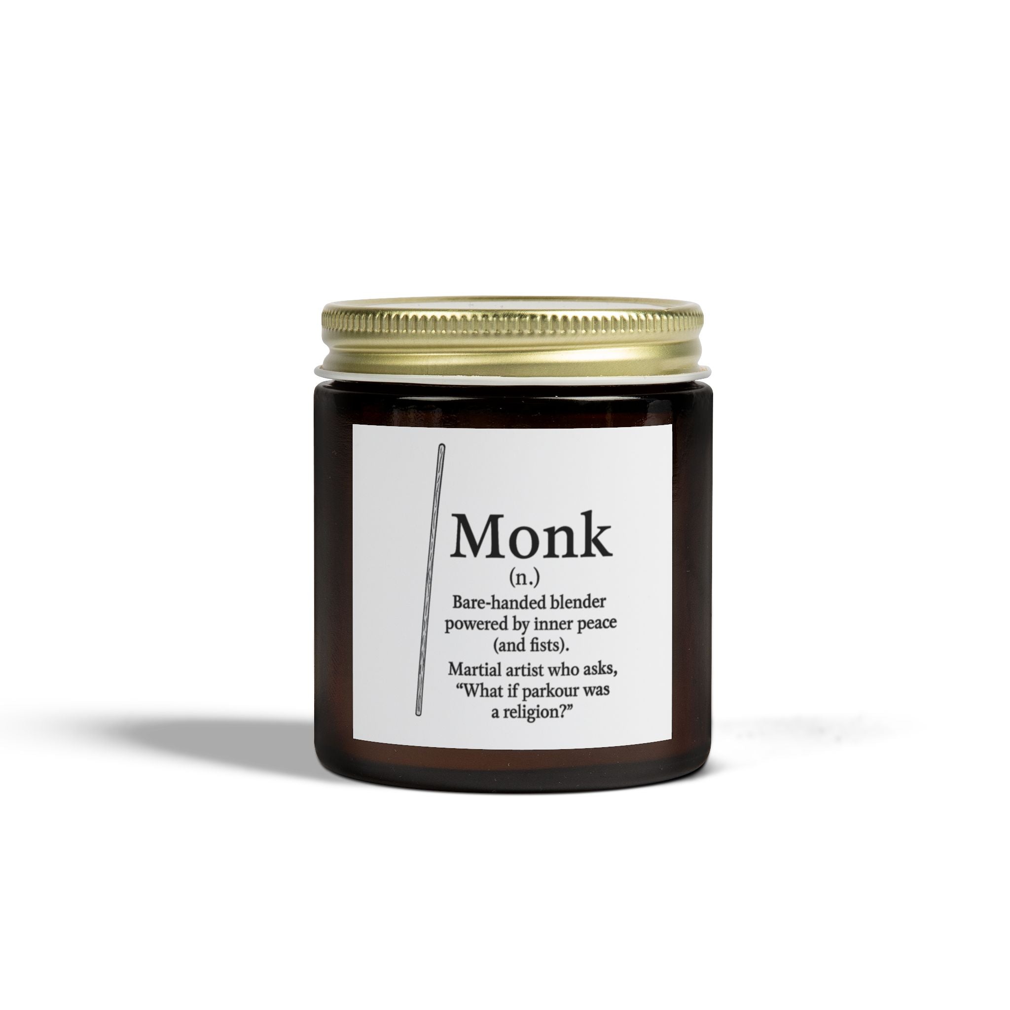 Monk Candle | DnD Class Gift | Funny RPG Candle for Dungeon Masters and Players | Tabletop Gamer Decor