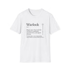 Warlock Class T-Shirt - Funny Dungeons & Dragons Tee