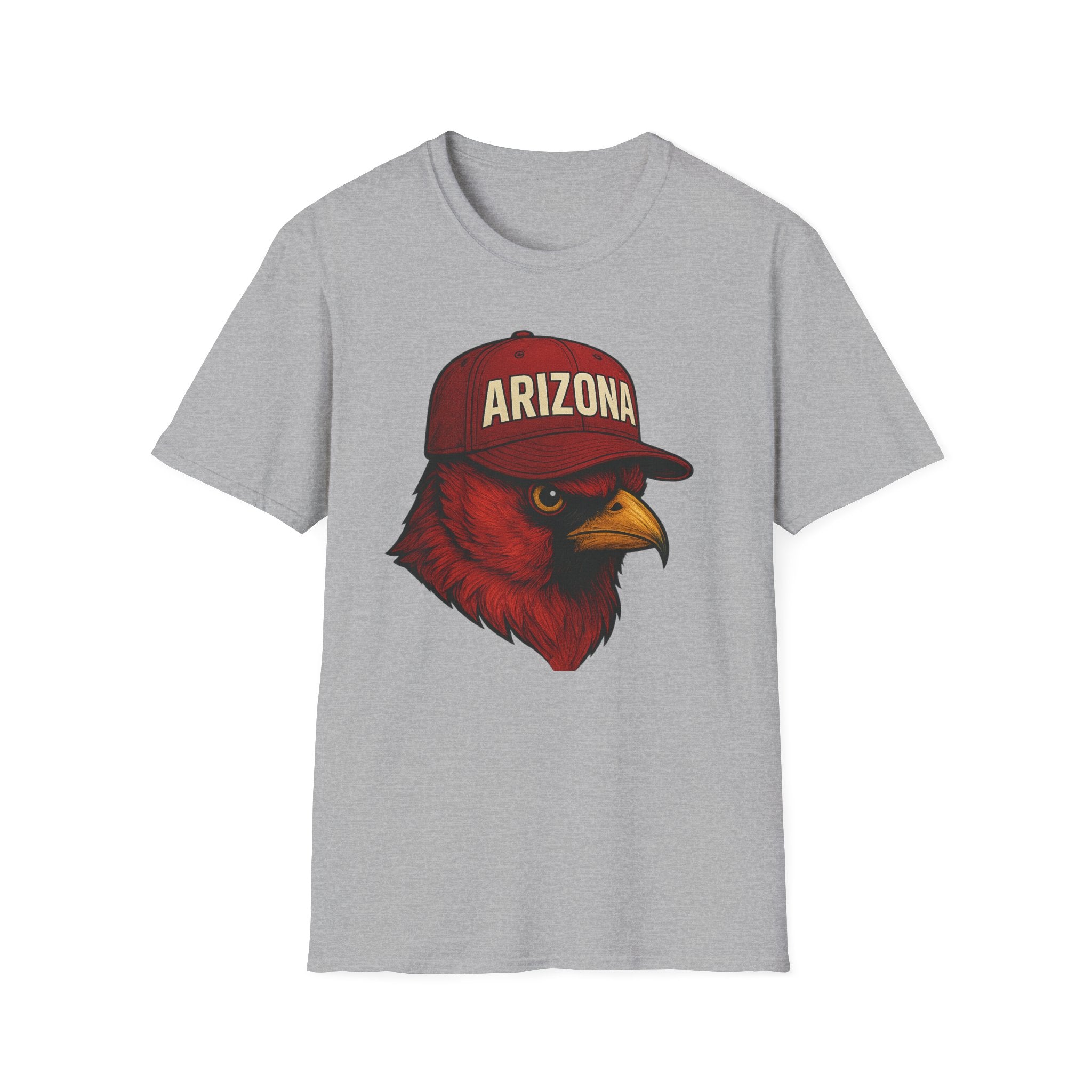 Arizona Cardinals -Rise Up Red Sea- Fan T-Shirt - Cardinal Mascot