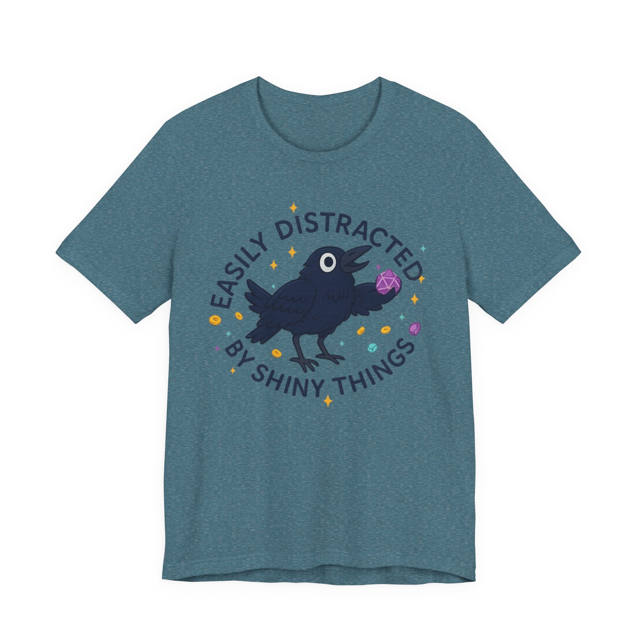 Easily Distracted by Shiny Things T-Shirt | Funny Statement Tee