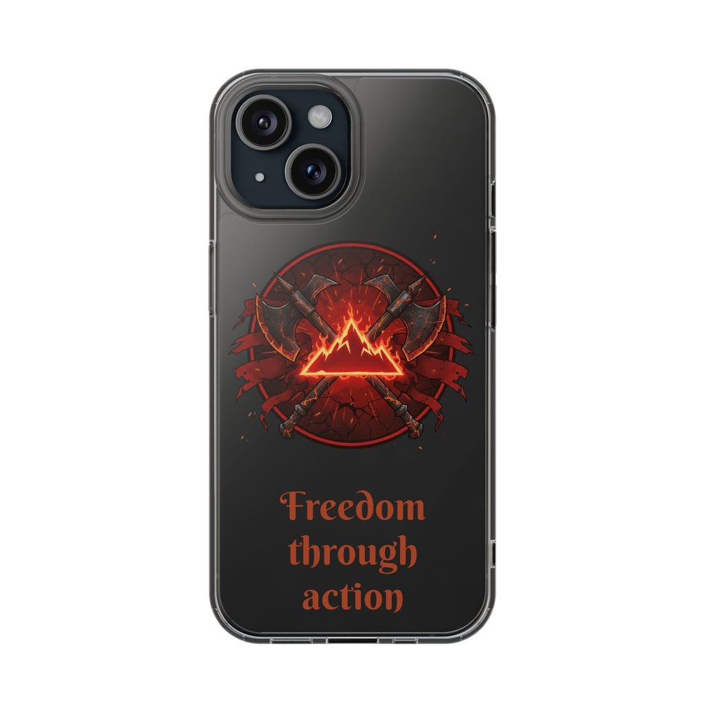 Red Mana Magic The Gathering Inspired Design - Impact-Resistant Phone Case