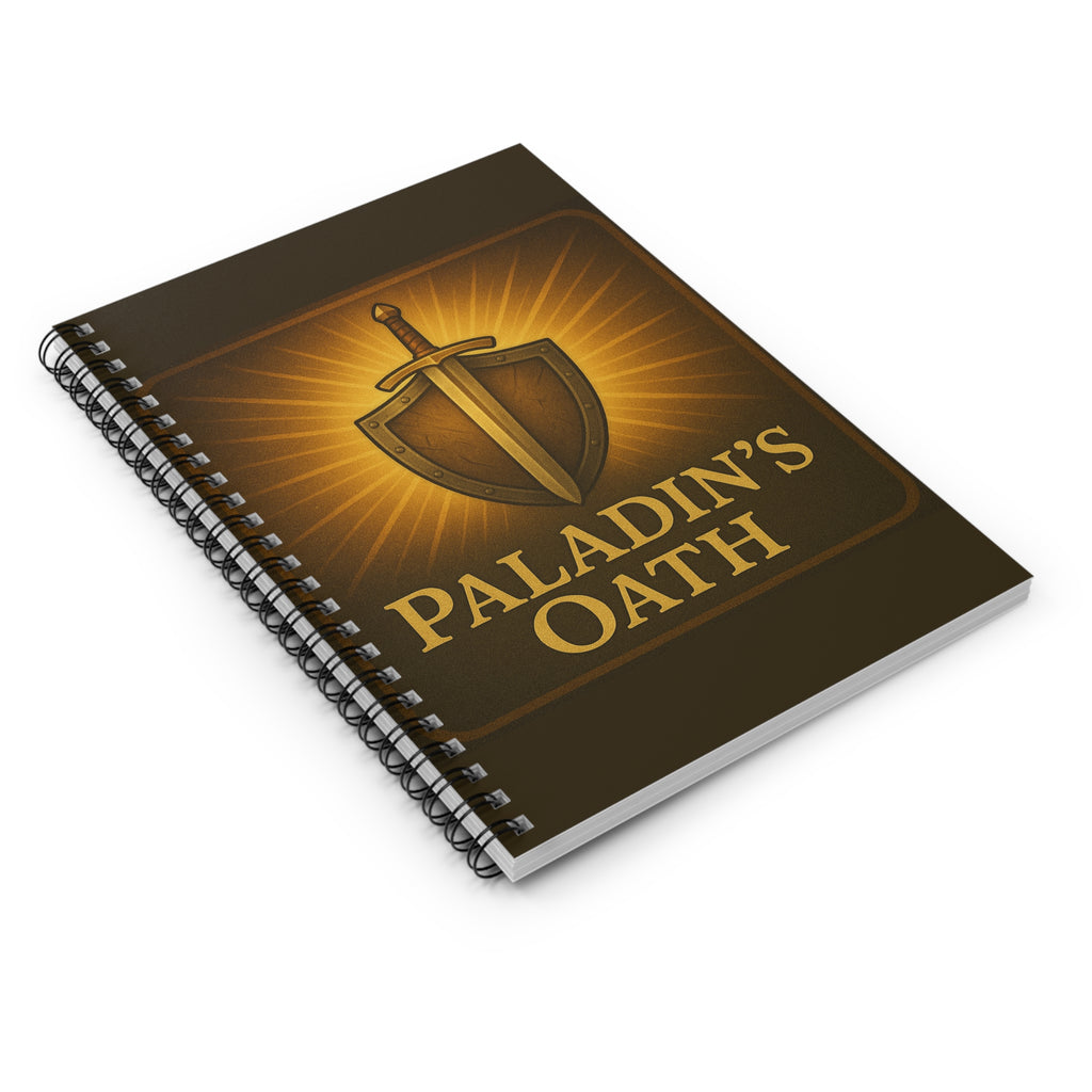 Paladin's Oath Spiral Notebook - RPG Journal, Sketchbook, Battle Planner, Dungeons & Dragons