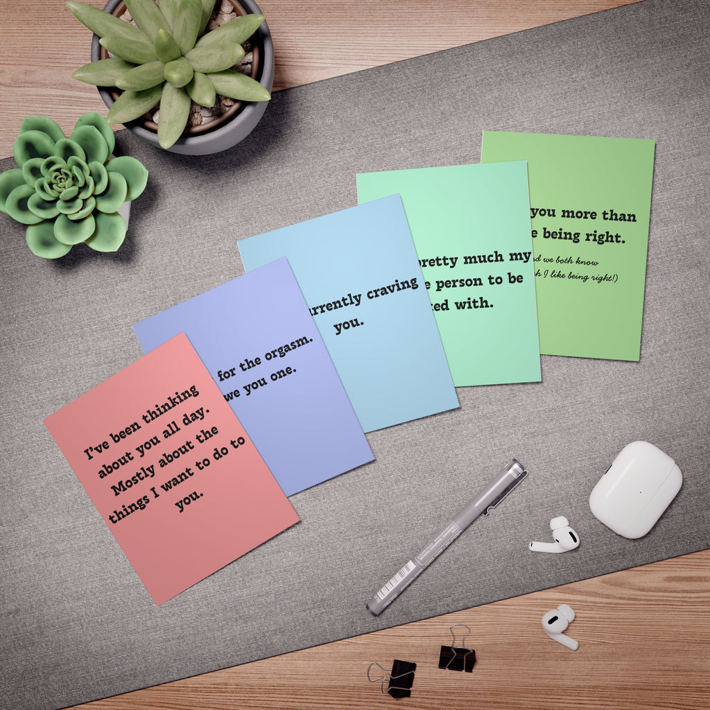 Sassy & Sweet Humorous Greeting Cards (5-Pack)