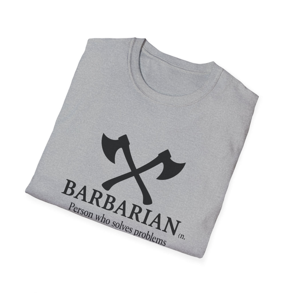 Barbarian Definition T-Shirt - Funny DnD Tabletop RPG Tee, Humor Tee, Gift for Friends, Funny Shirt, Casual Wear, Meme Lover Apparel