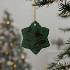 Hogwarts House Crest Ornaments Ceramic Ornament | Slytherin