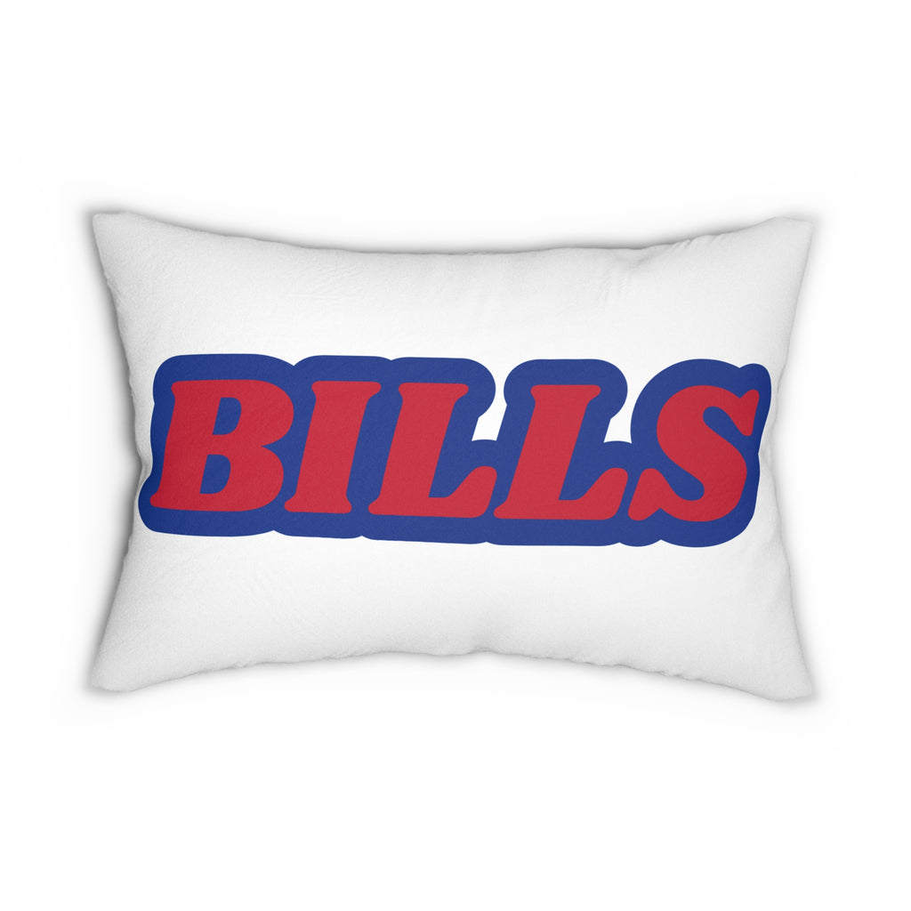 Bills Throw Pillow - Red & Blue Football Fan Cushion, Game Day Home Décor, Sports Gift, Sport Fan Gear, Game Day Decoration