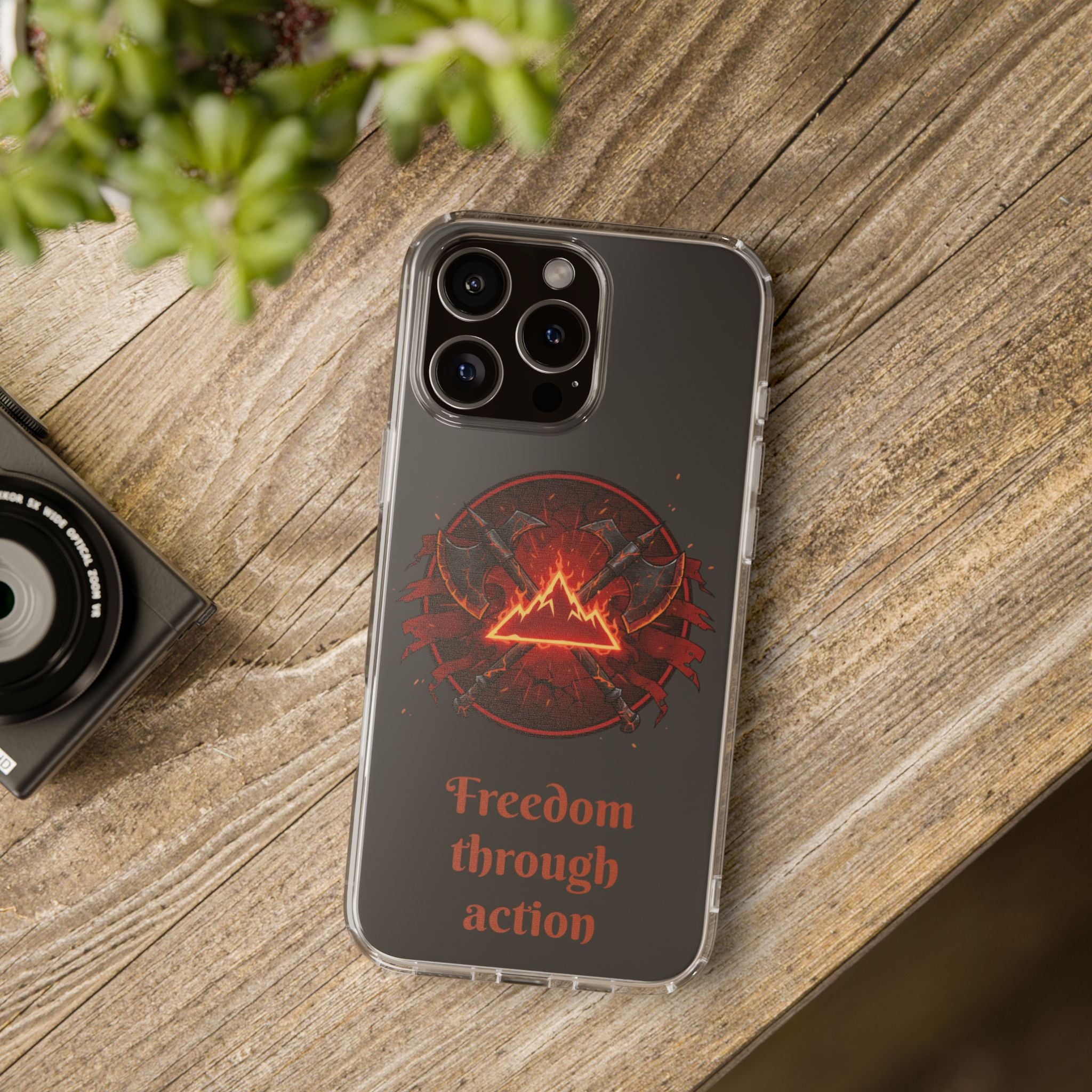 Red Mana Magic The Gathering Inspired Design - Impact-Resistant Phone Case
