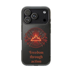 Red Mana Magic The Gathering Inspired Design - Impact-Resistant Phone Case