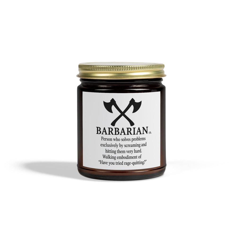 Barbarian Candle | DnD Gift | Dungeons and Dragons Candle | Funny Gamer Candle | TTRPG Gift | Dungeon Master Gift | Tabletop RPG Decor