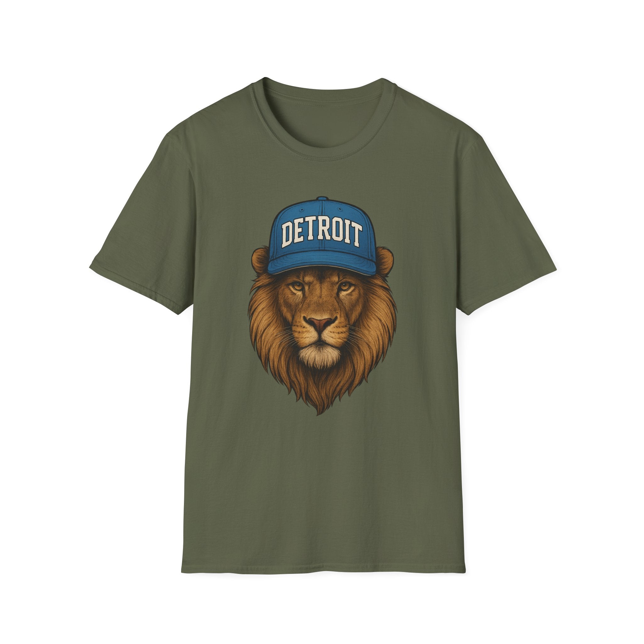 Detroit -Detroit Vs. Everyone- Lions Fan T-Shirt - Lion Mascot