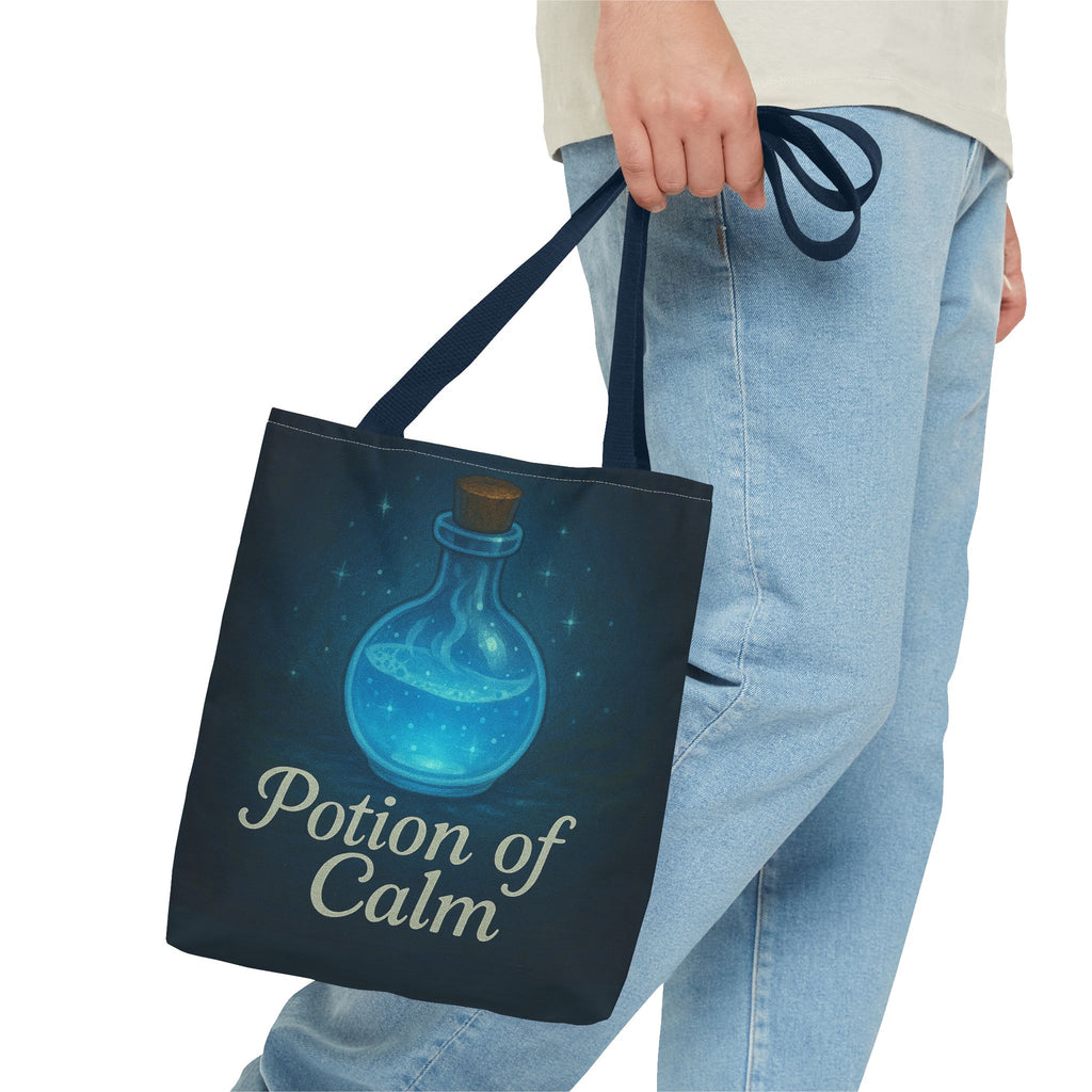 Potion of Calm Tote Bag | D&D Inspired Bag | Fantasy RPG Gift | Witchy Aesthetic Eco Bag, Magical Gift for Relaxation,  Witchy Aesthetic