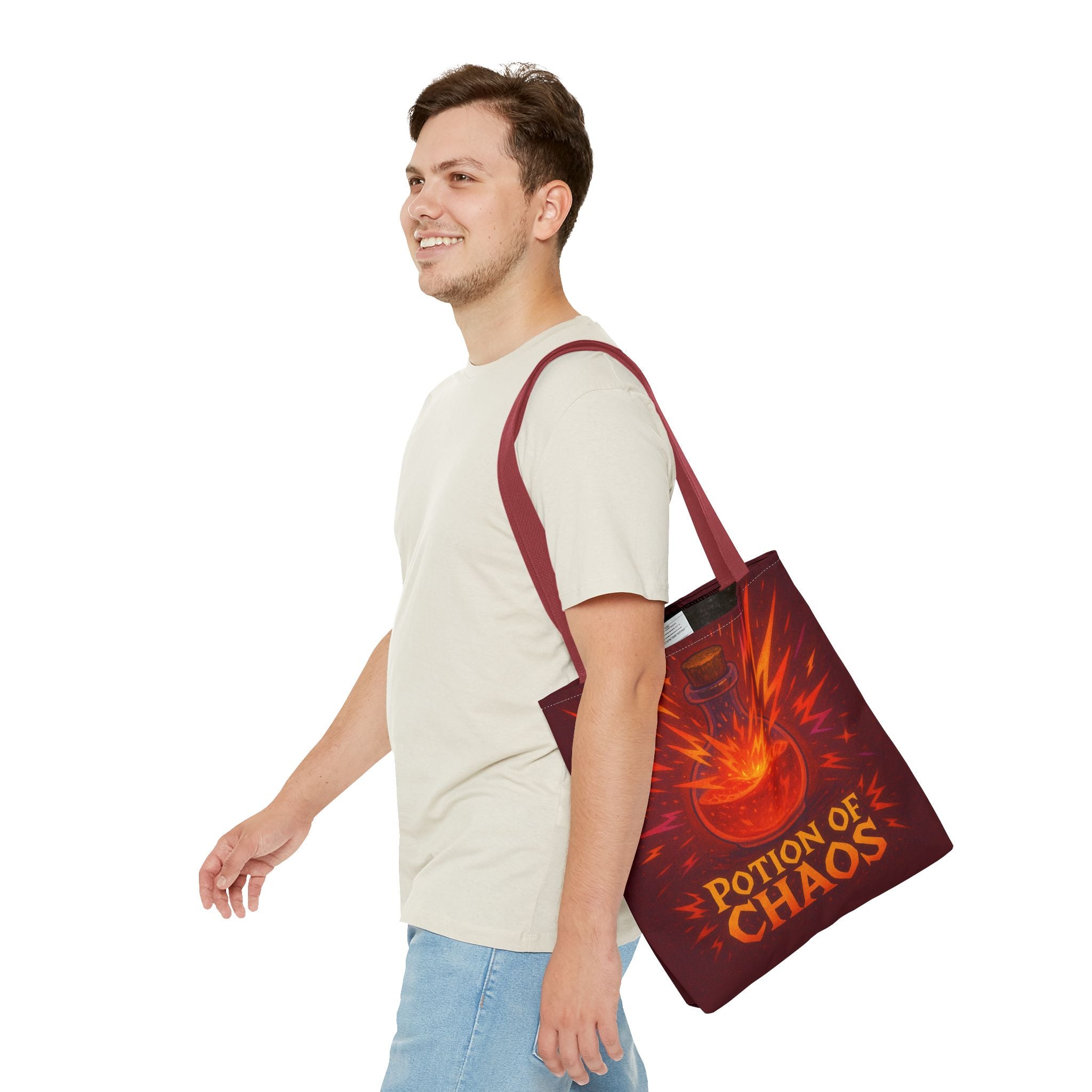 Chaos Potion Tote Bag: D&D Inspired Bag | RPG Gamer Tote | Dungeon and Dragons Gift | Fantasy Magic Potion Tote Witch Decor