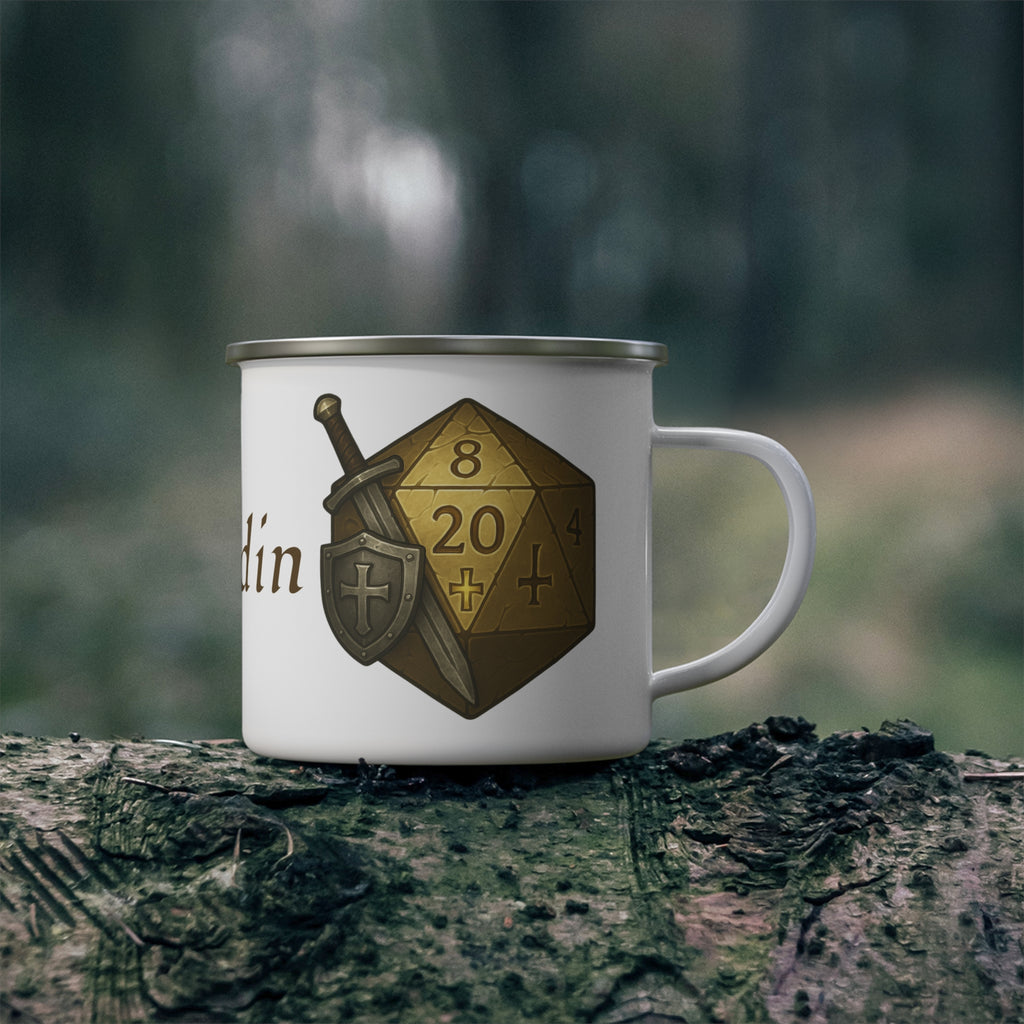 Paladin D20 Enamel Mug – Oathbound Resolve