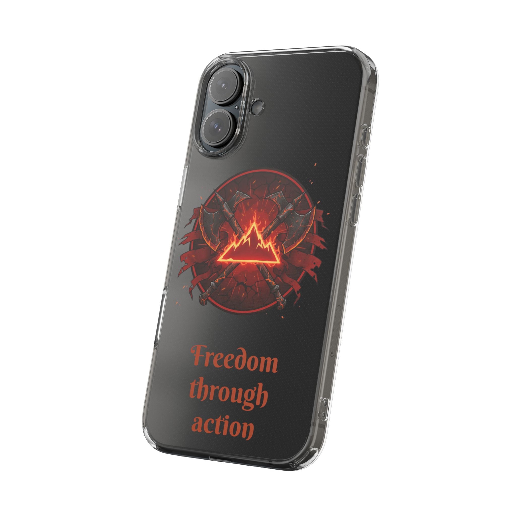 Red Mana Magic The Gathering Inspired Design - Impact-Resistant Phone Case