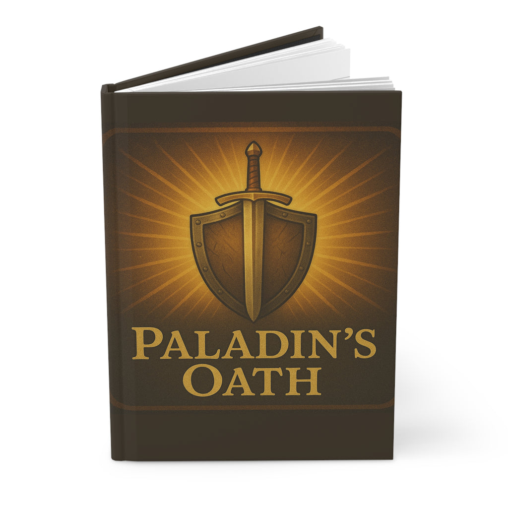 Paladin's Oath Hardcover Journal - Tabletop RPG Diary, D&D Campaign Notebook, Battle Notebook, Game Master Journal, RPG Campaign Log