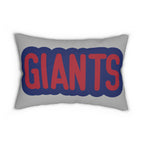 Giants Throw Pillow - Blue & Red Football Fan Cushion, Game Day Home Décor, Sports Gift