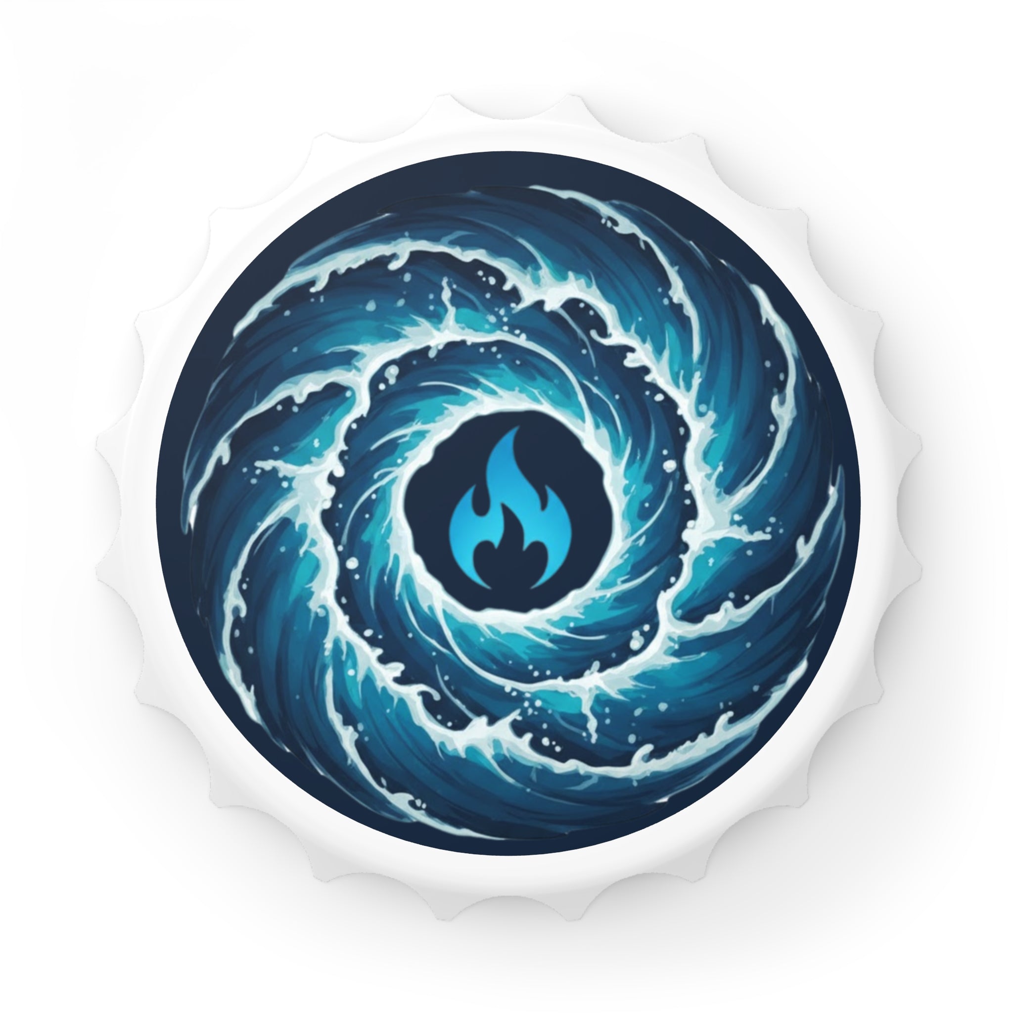 Blue Mana Bottle Opener – Magic the Gathering Inspired | MTG Gift | Gamer Bar Accessory | Tabletop & RPG Drinkware