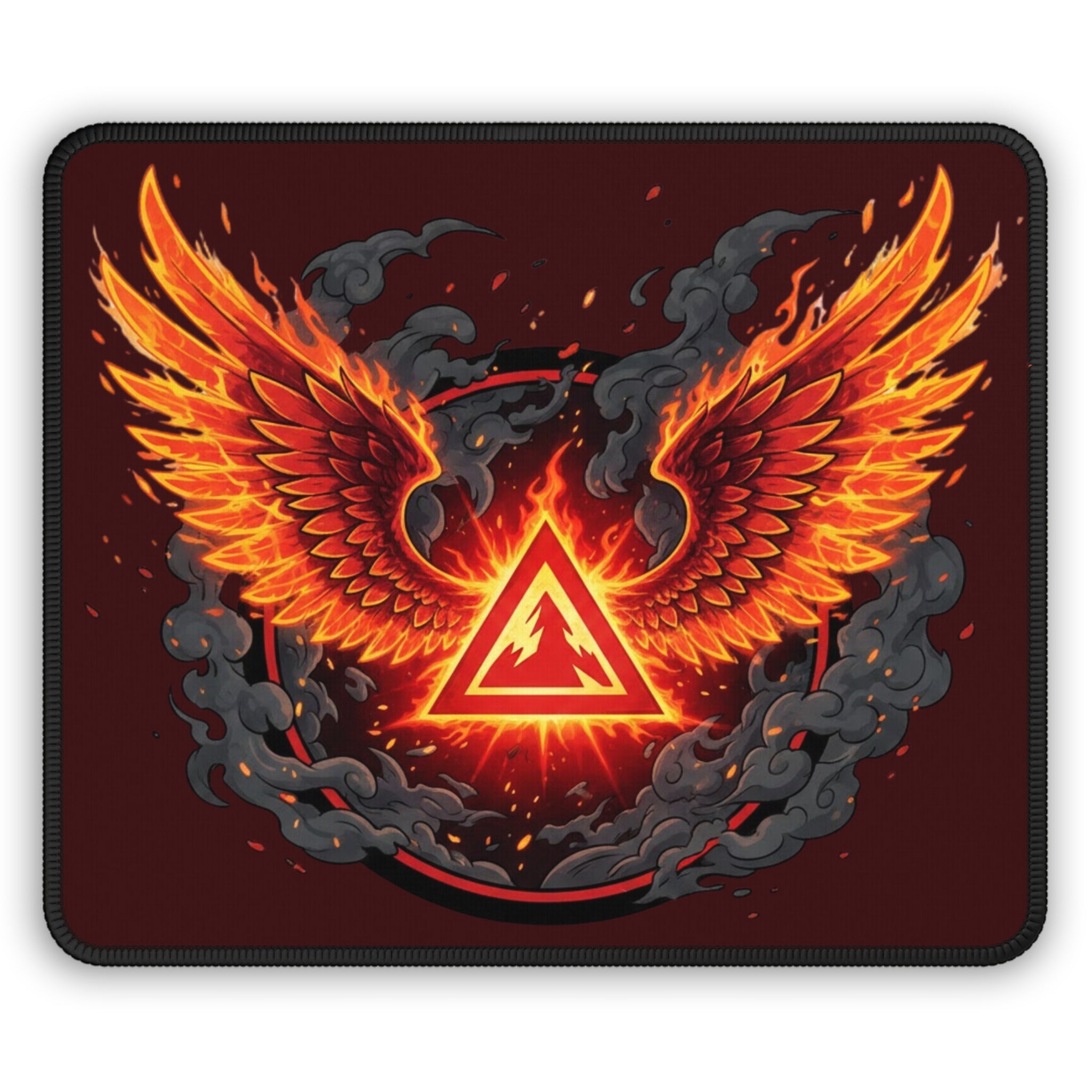 Red Mana Gaming Mouse Pad – Magic the Gathering Inspired | RPG Desk Mat | Gamer Setup Accessory | Fire & Fury Design