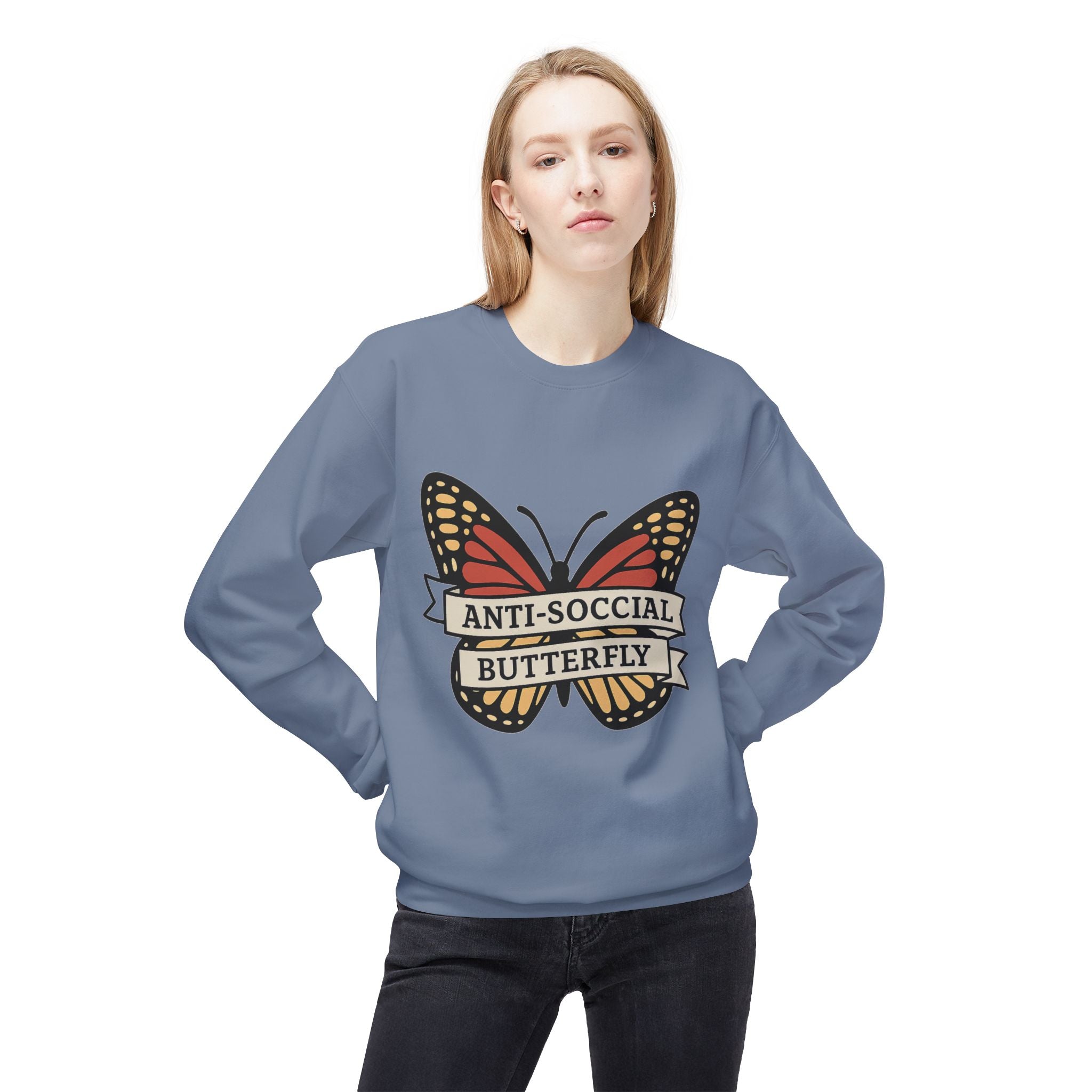 Anti-Social Butterfly Crewneck Sweatshirt