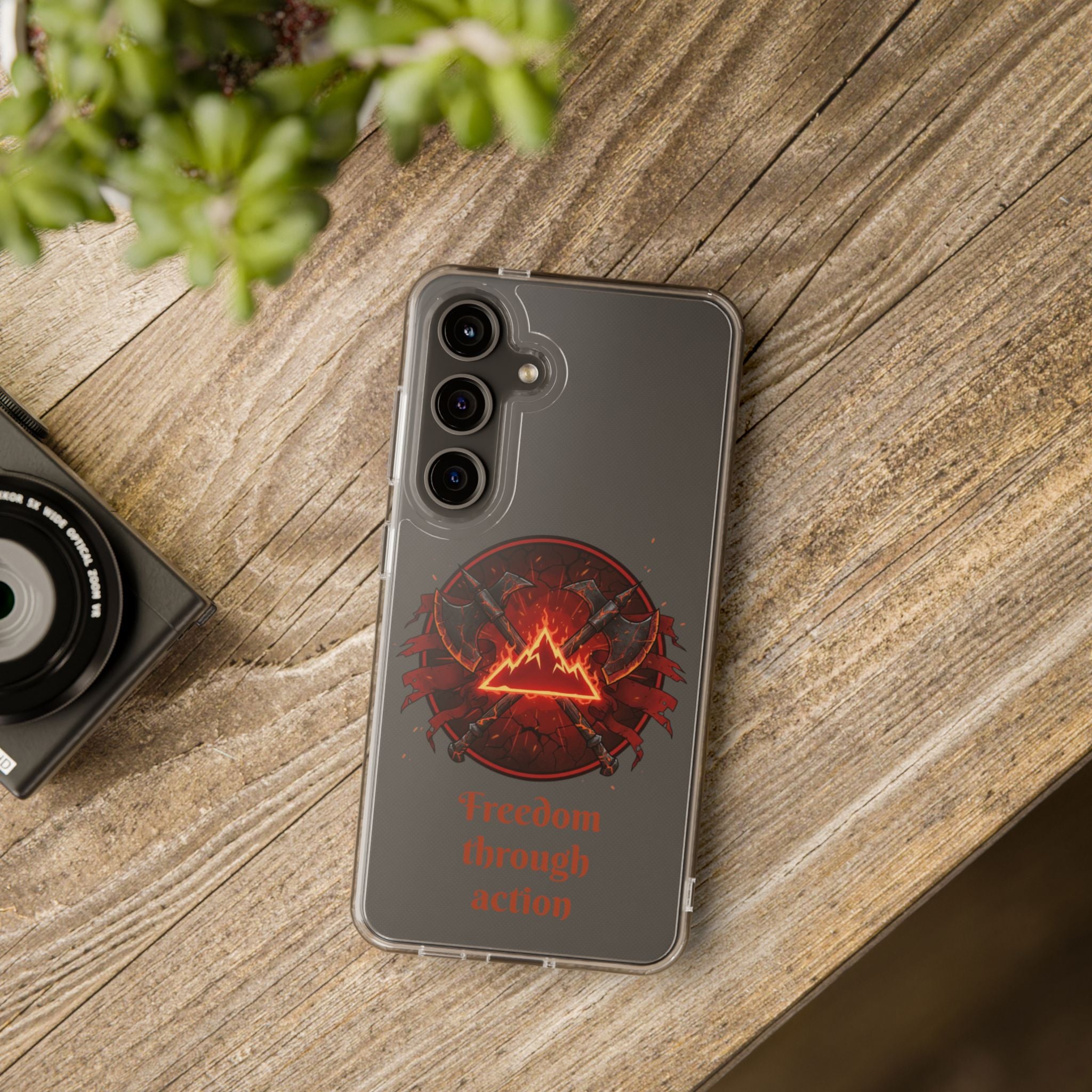 Red Mana Magic The Gathering Inspired Design - Impact-Resistant Phone Case