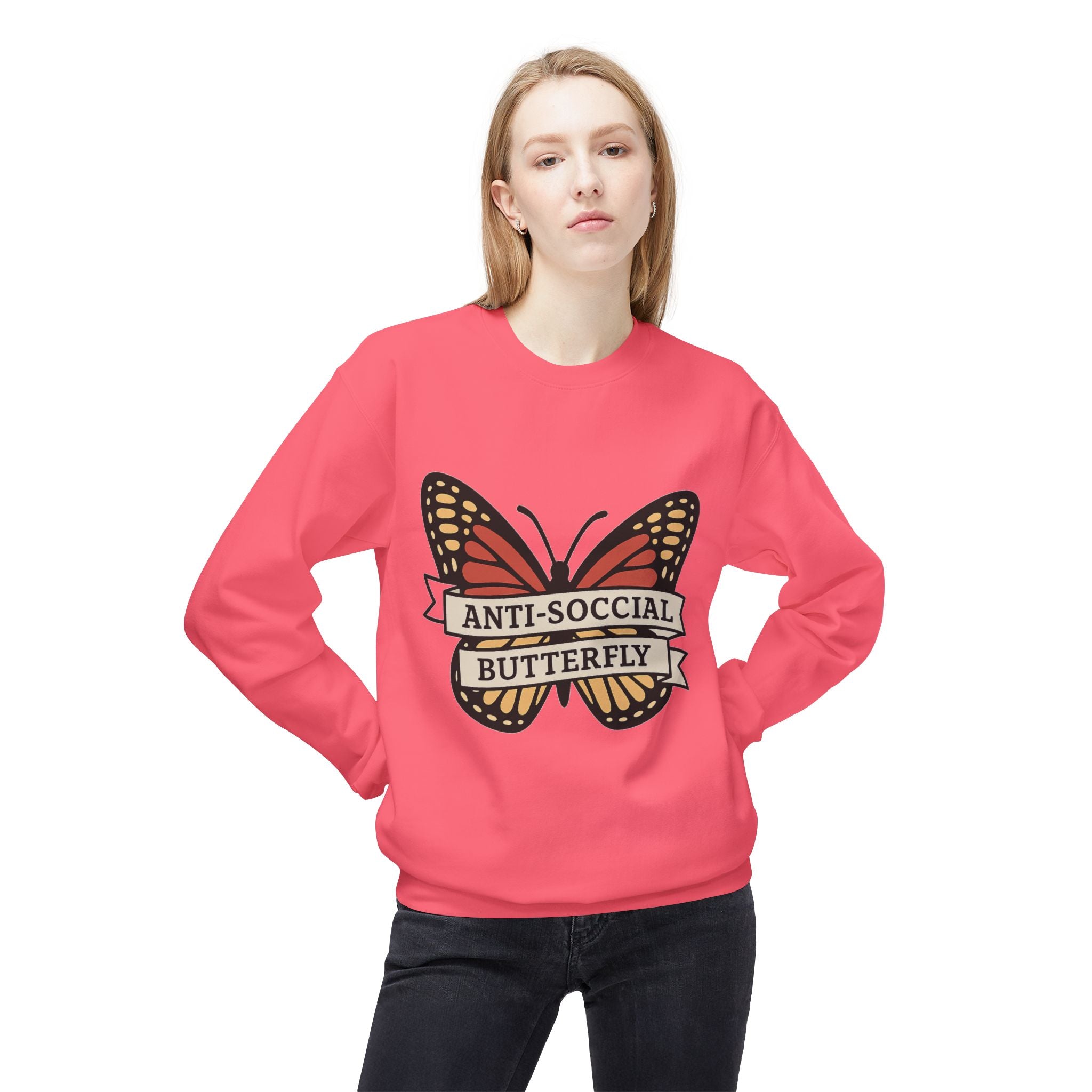 Anti-Social Butterfly Crewneck Sweatshirt