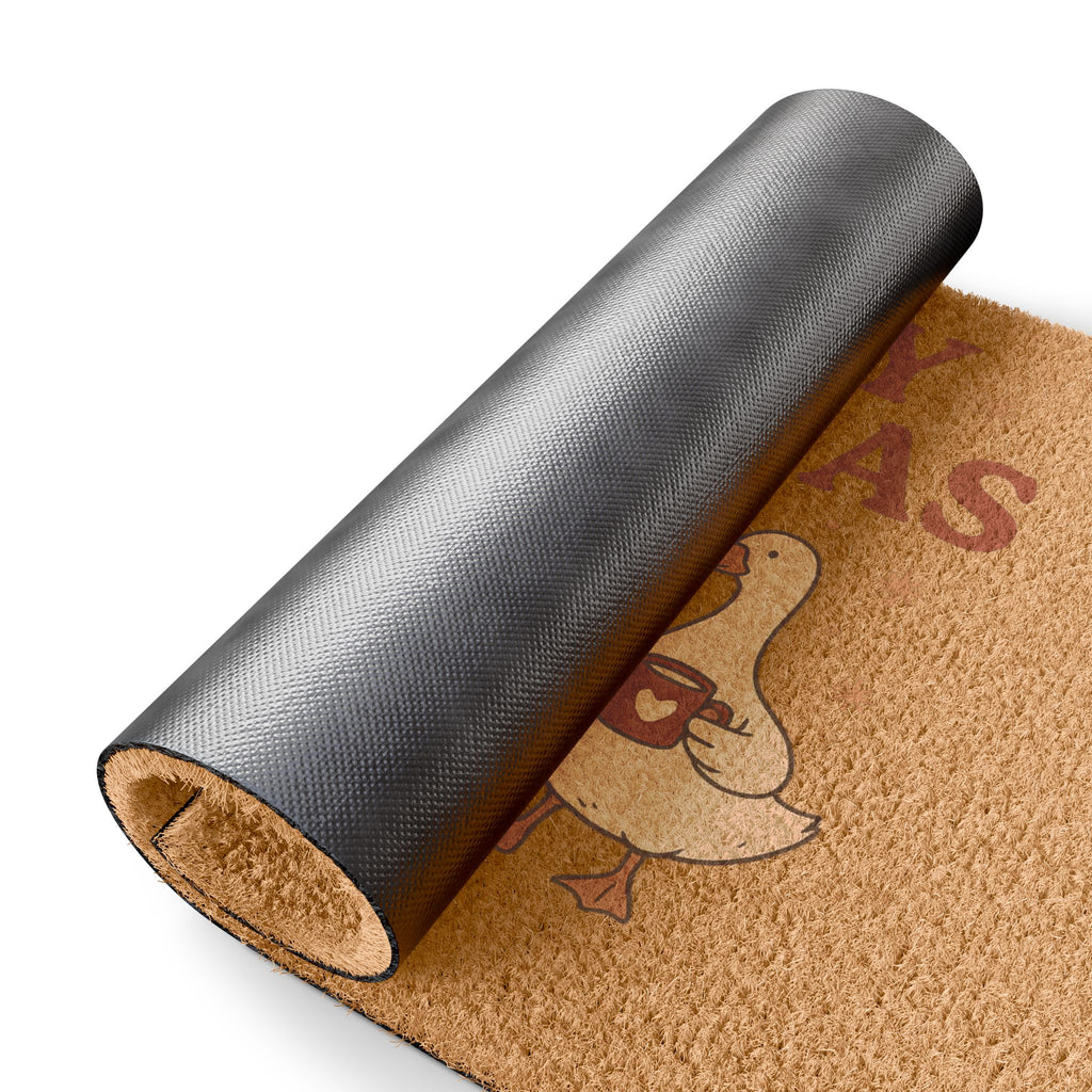 Merry Honkmas Doormat | Funny Goose Christmas Welcome Mat | Holiday Porch Decor | Farmhouse Mat | Holiday Entry Rug, Fun Outdoor Welcome Mat