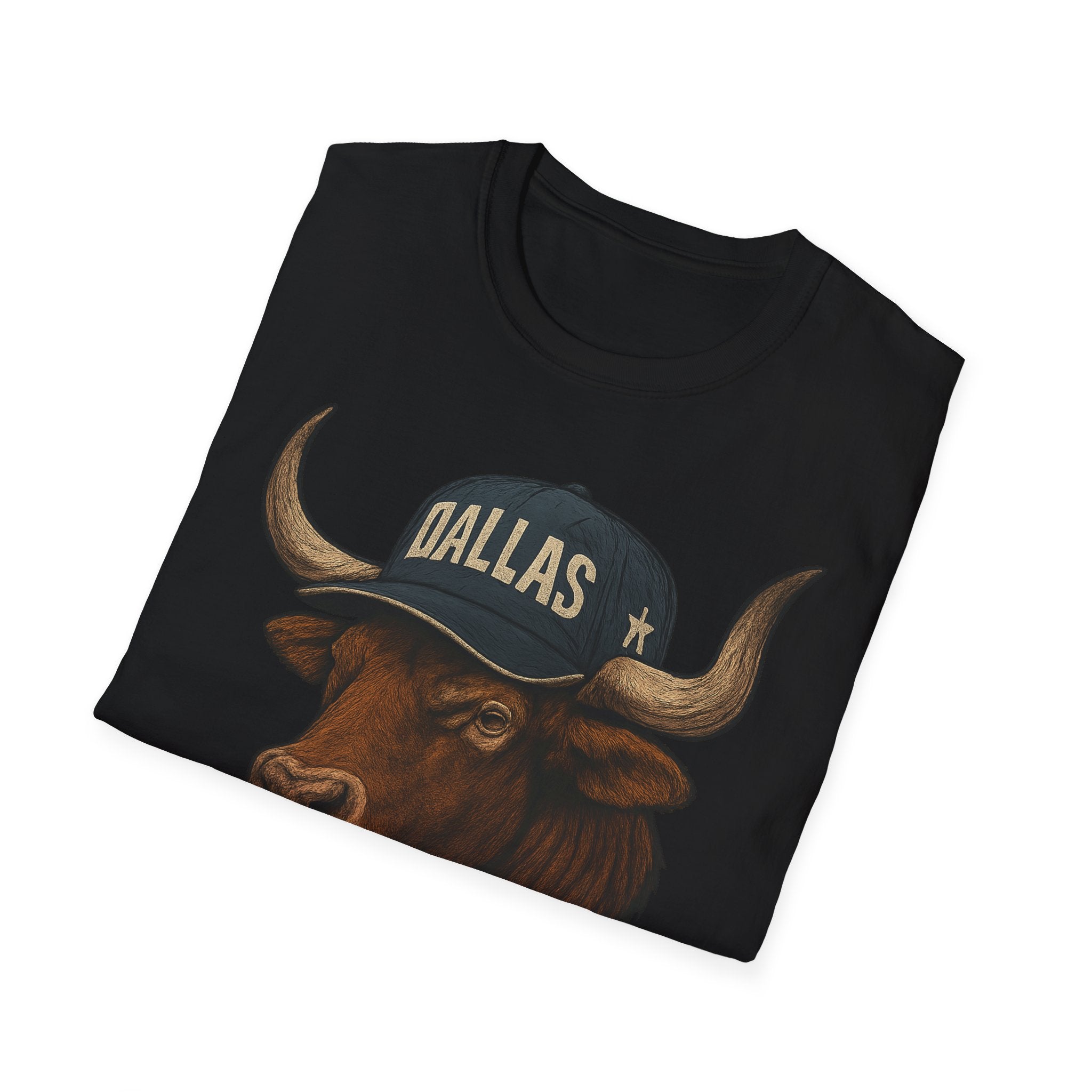 Dallas -Americas Team- T-Shirt - Longhorn Mascot-  Sports Fans