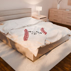 Personalized Baseball Player Last Name Number Gift, Custom Sports Blanket, Team Fan Coach Gift, Baseball Player gift