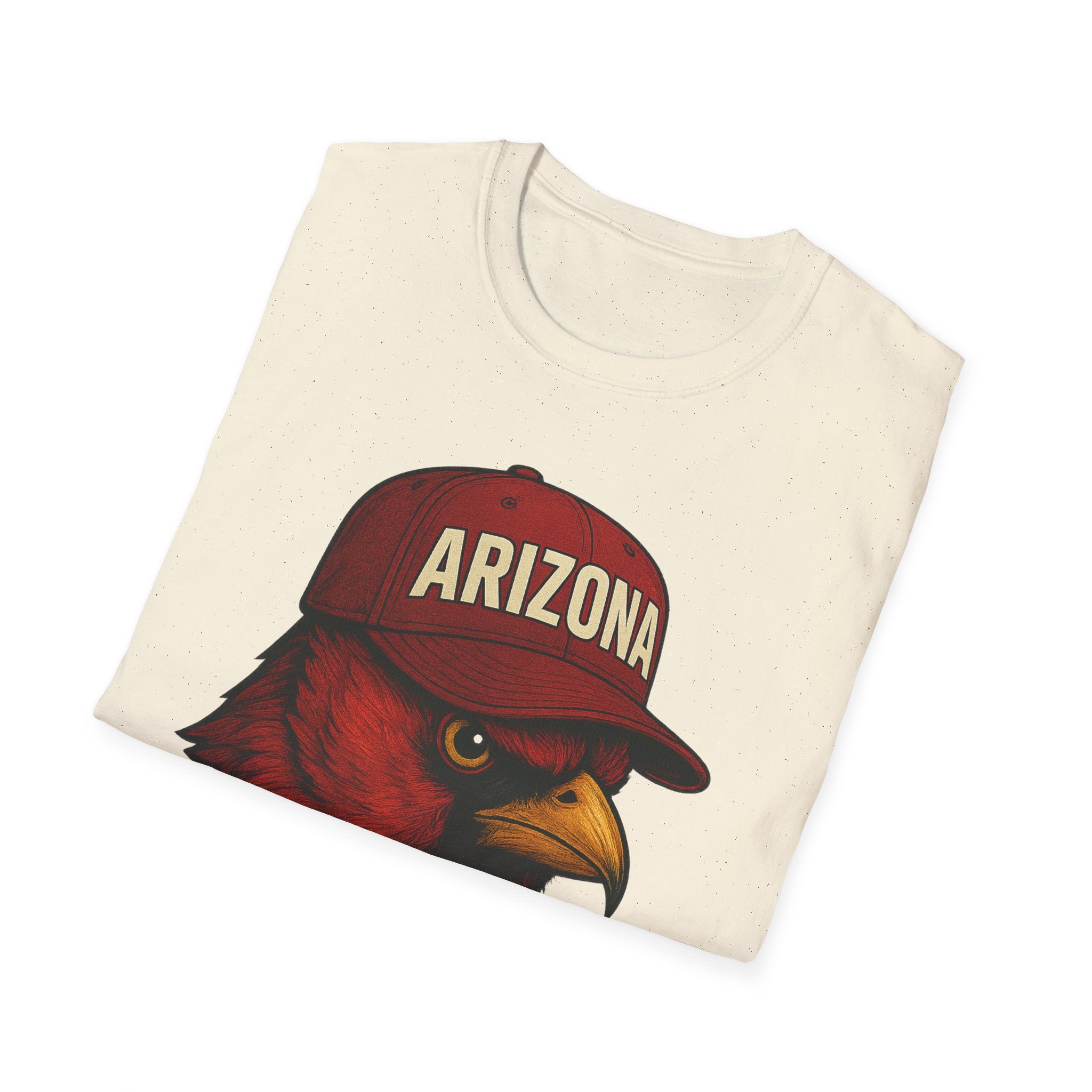 Arizona Cardinals -Rise Up Red Sea- Fan T-Shirt - Cardinal Mascot