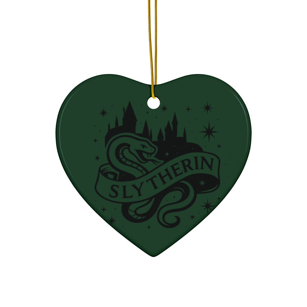 Hogwarts House Crest Ornaments Ceramic Ornament | Slytherin