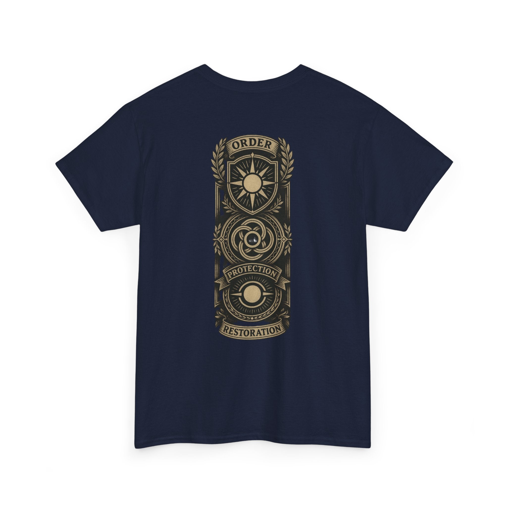 MTG White Mana Emblem T-Shirt — Order • Protection • Restoration