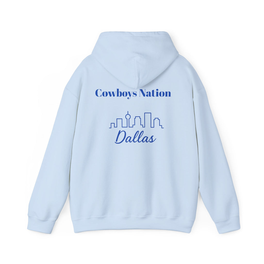 Dallas -Cowboy Nation!- Hoodie - Longhorn Mascot, Dallas Cowboys Nation Hoodie, Sports Fan Apparel, Game Day Outfit