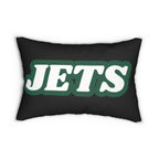 Jets Throw Pillow - Green & White Football Fan Cushion, Game Day Home Décor, Sports Decor, Game Day Accent Pillow, Fan Gift