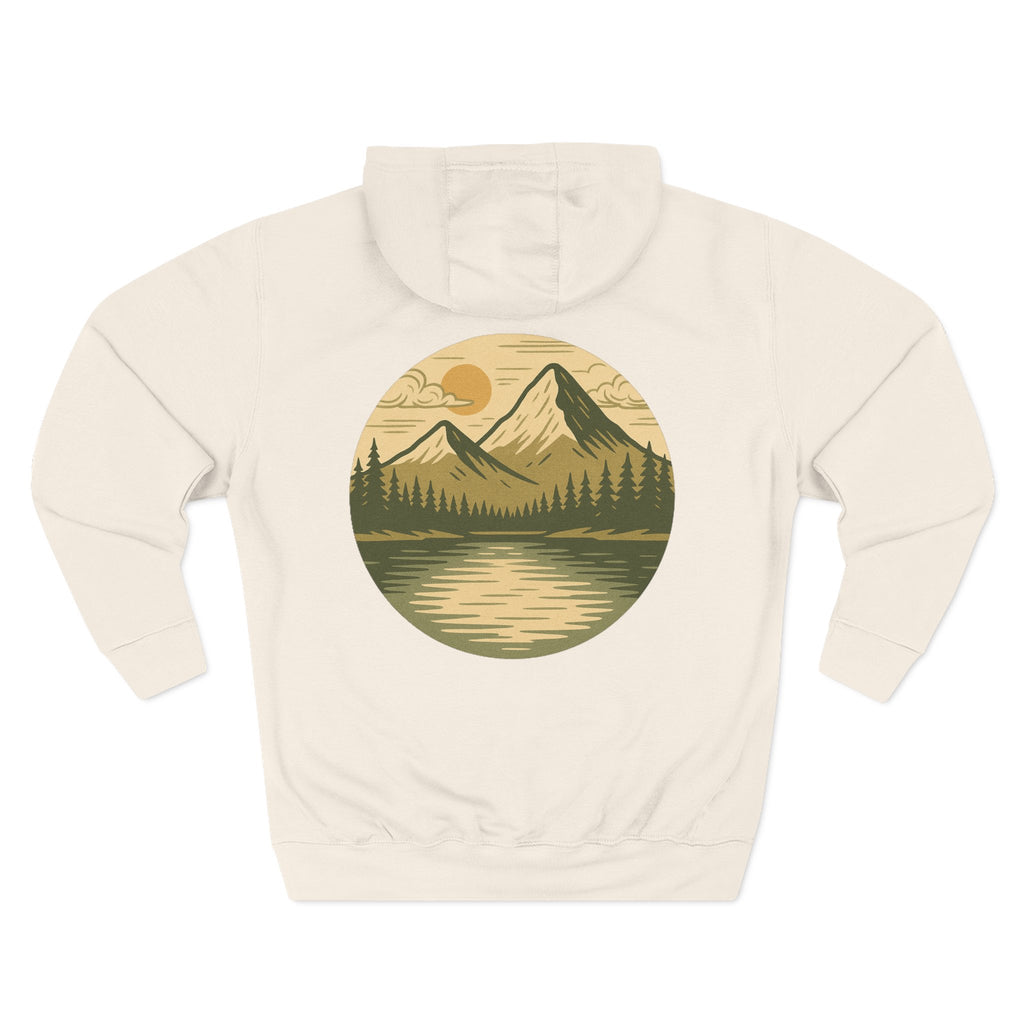 Adventure-Inspired Fleece Hoodie, Roam Free, Cozy Outdoor Apparel, Great for Camping, Travel, Nature Lovers, Gift Idea