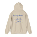 Dallas -Cowboy Nation!- Hoodie - Longhorn Mascot, Dallas Cowboys Nation Hoodie, Sports Fan Apparel, Game Day Outfit