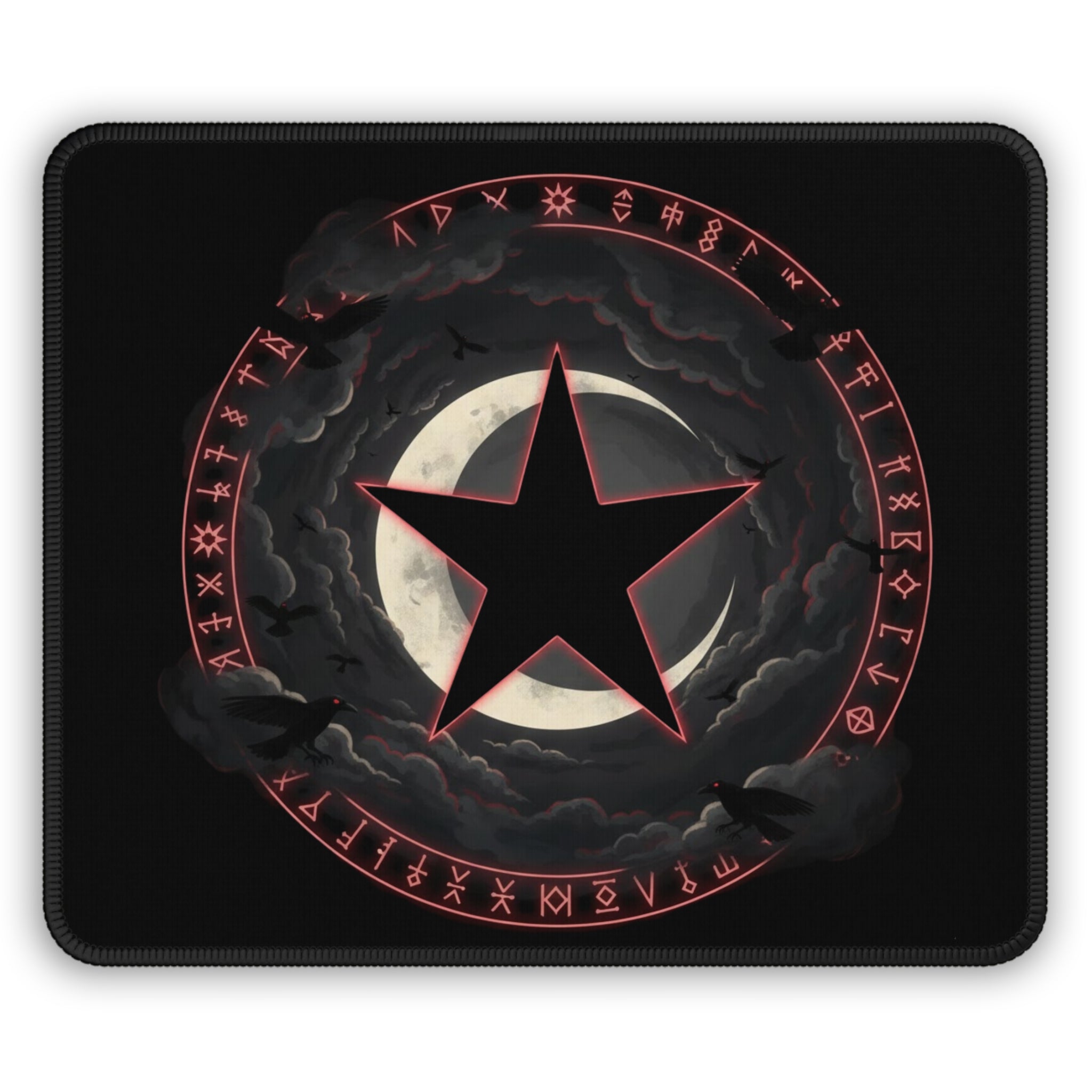 Black Mana Gaming Mouse Pad – Magic the Gathering Inspired | Dark Fantasy Desk Mat | RPG & Gamer Setup Accessory