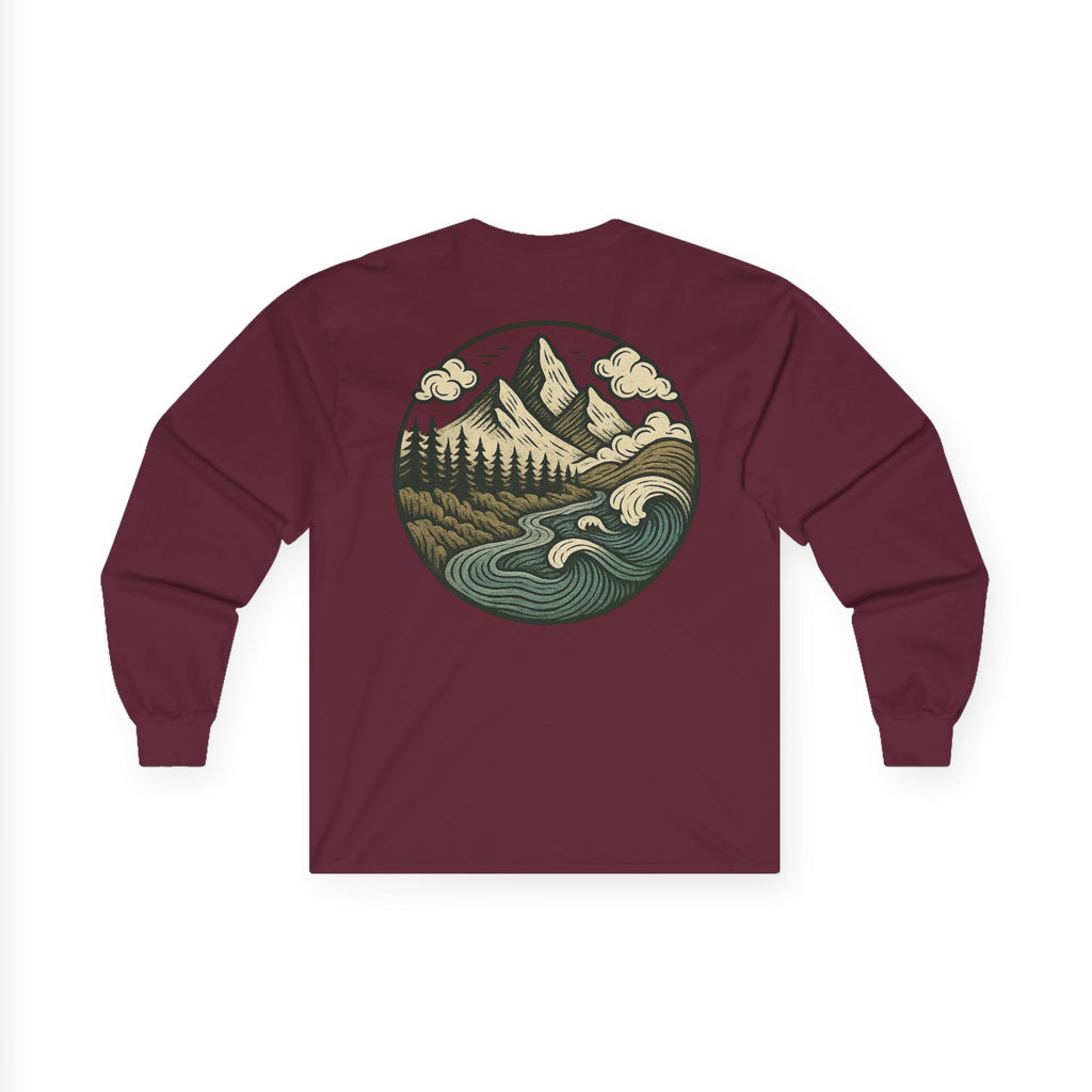 Adventure Long Sleeve Tee, Unisex Outdoors Shirt