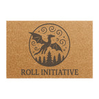 Fantasy-Themed Doormat with Dragon Design, Perfect for Gamers, Home Decor, Gift for D&D Lovers, Unique Welcome Mat