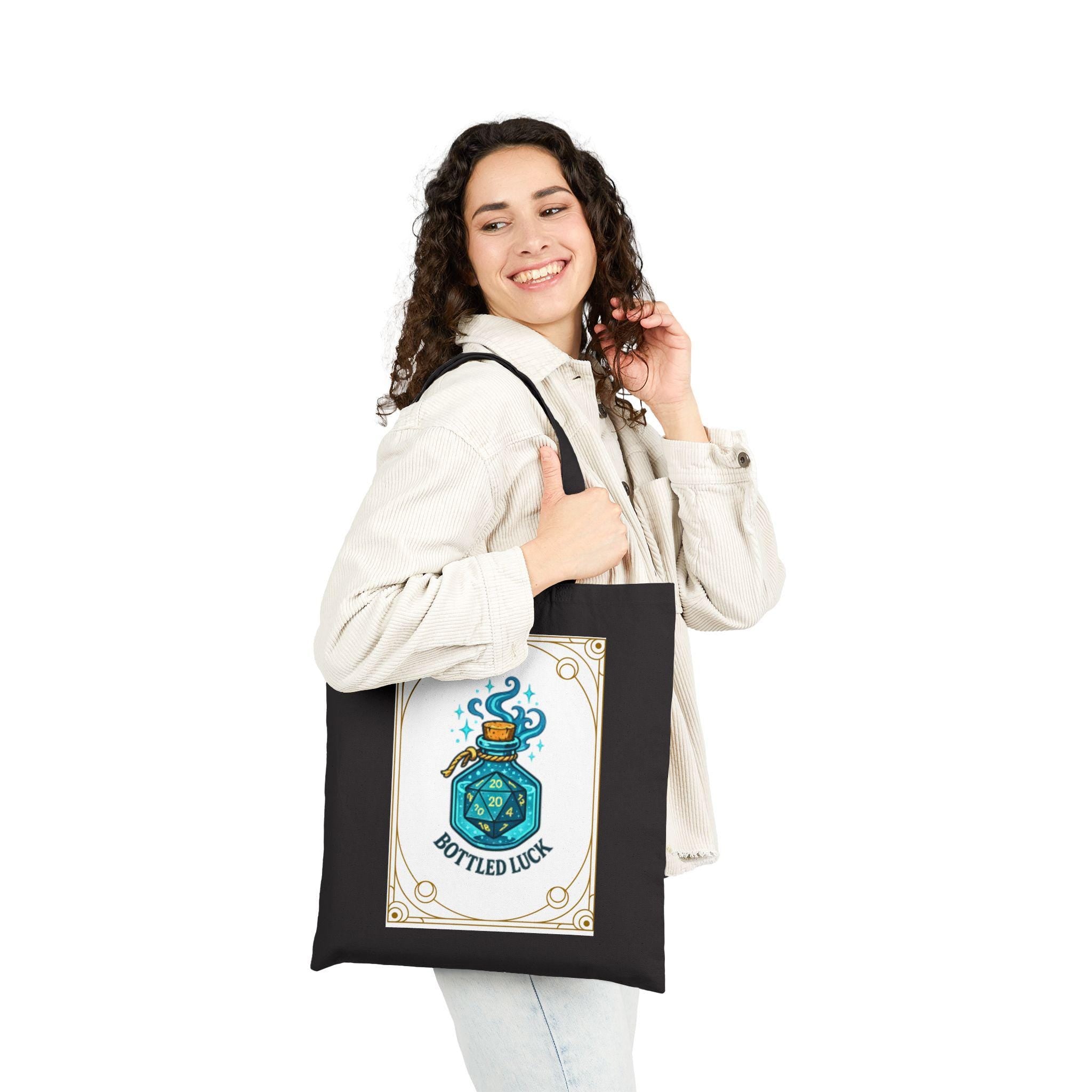 D&D Potion Bottle Canvas Tote Bag: RPG Gamer Gift