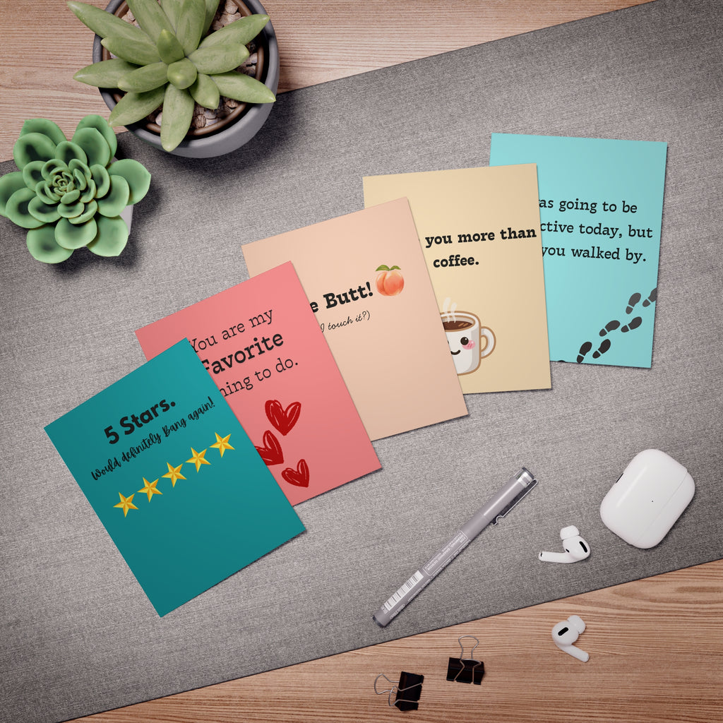 Sassy & Sweet Humorous Greeting Cards (5-Pack)