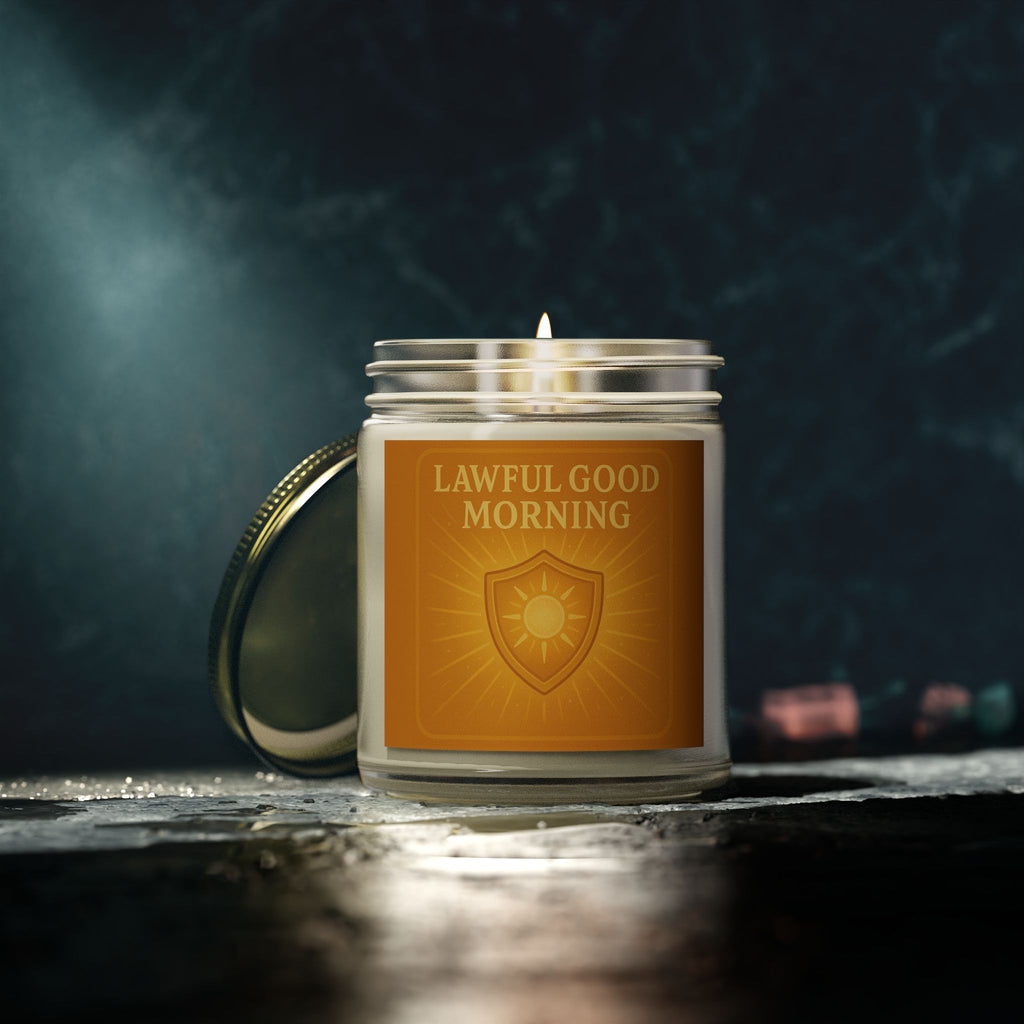 Lawful Good Morning - Dungeon & Dragons Inspired Candle