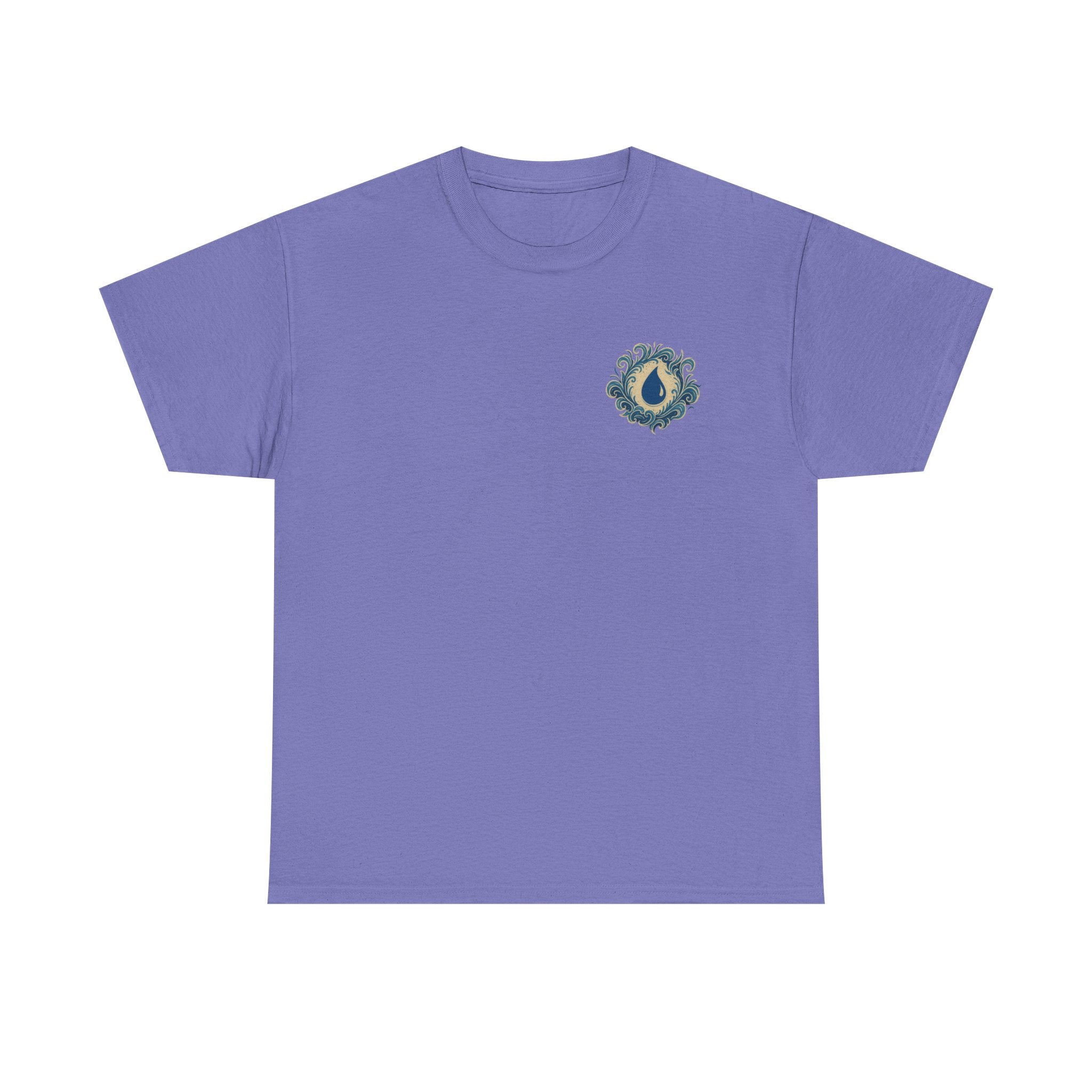 Blue Mana Emblem T-Shirt — Knowledge • Control • Foresight • Perfection