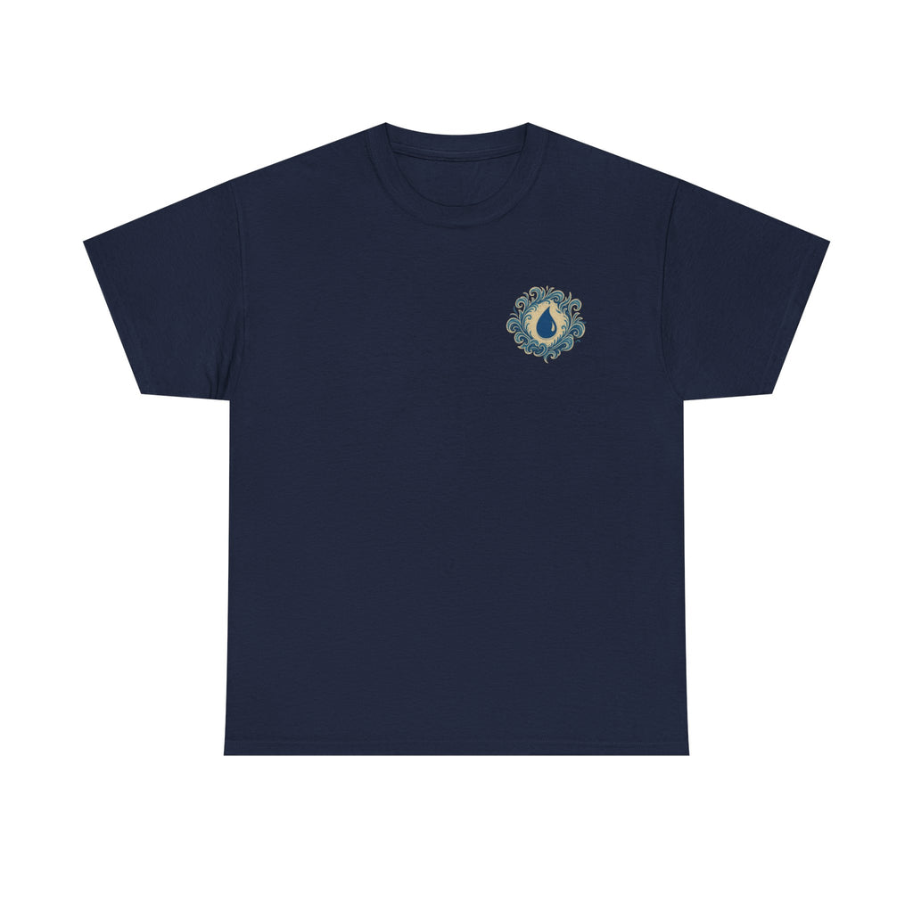Blue Mana Emblem T-Shirt — Knowledge • Control • Foresight • Perfection