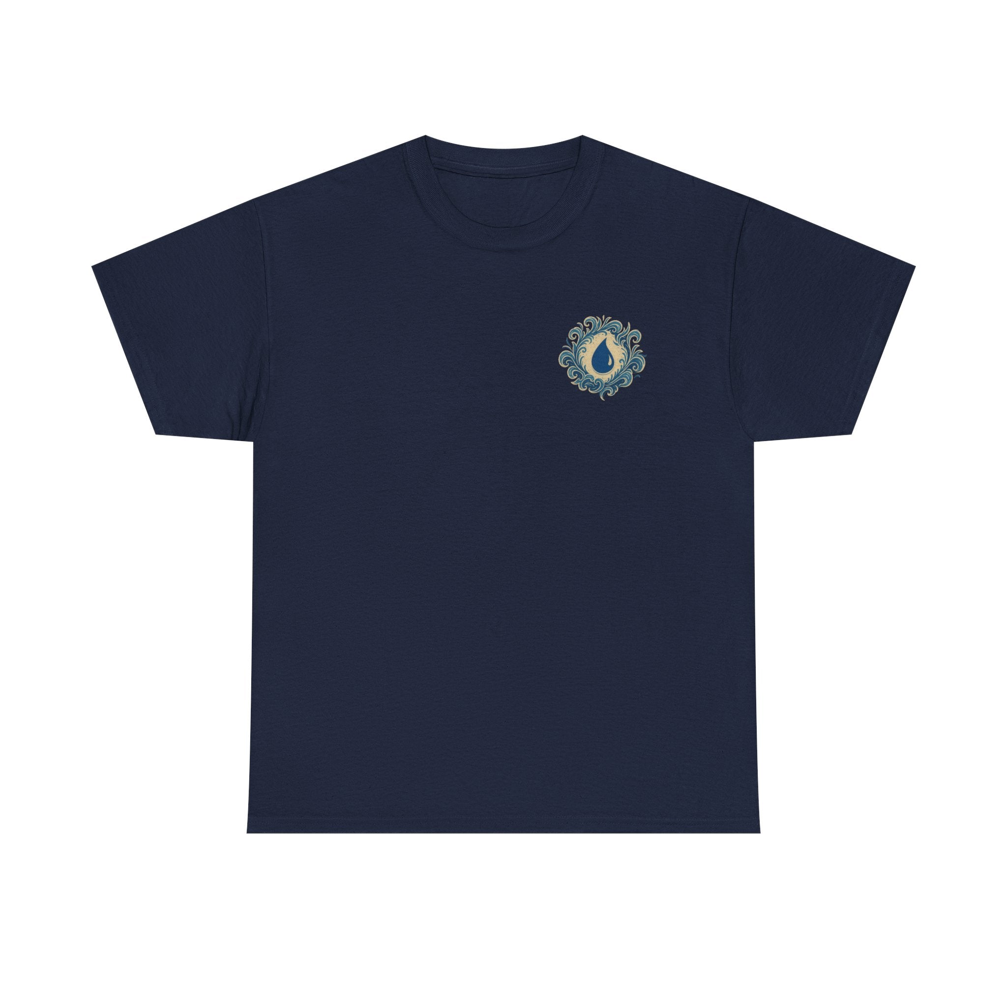 Blue Mana Emblem T-Shirt — Knowledge • Control • Foresight • Perfection
