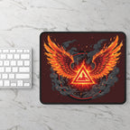 Red Mana Gaming Mouse Pad – Magic the Gathering Inspired | RPG Desk Mat | Gamer Setup Accessory | Fire & Fury Design