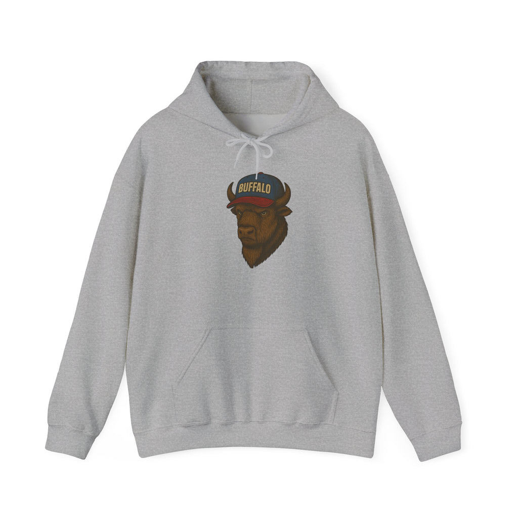 Buffalo Bills Fan Hooded Sweatshirt - Buffalo -Bills Mafia- Hoodie - Buffalo Mascot Design