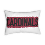 Cardinals Throw Pillow - Red & Black Football Fan Cushion, Game Day Home Décor, Sports Gift